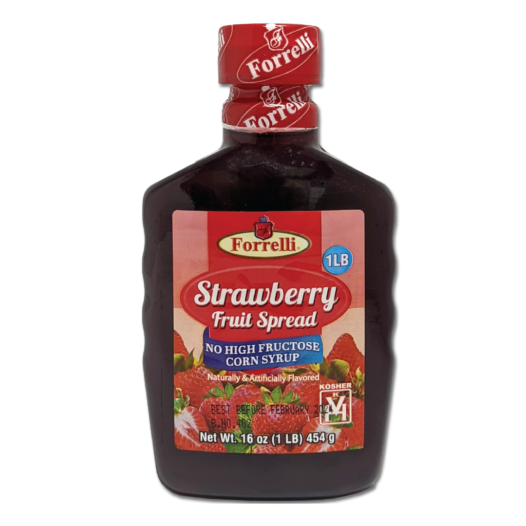 Strawberry Fruit Spread – 16oz (454g) Plastic Squeeze Bottle