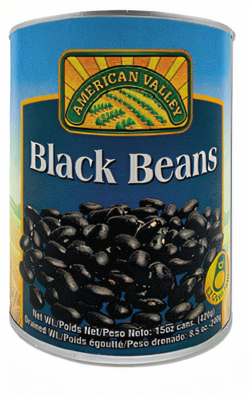 Black Beans 15oz – 425g Pull Top Can