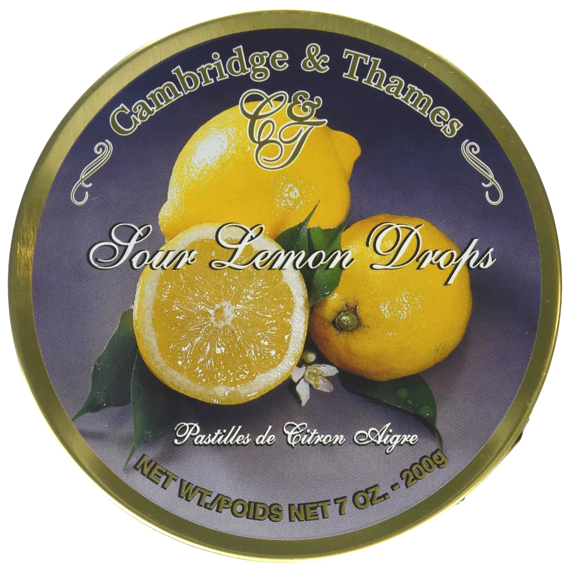 Sour Lemon Drops – 7oz – 200g Tin